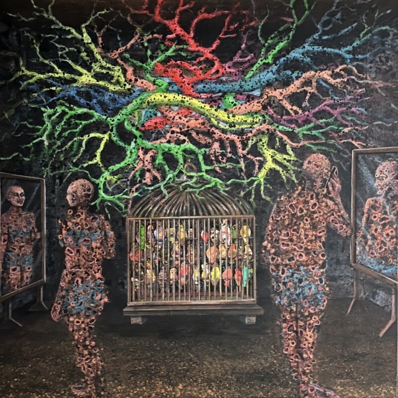 Un couple - 100x100cm - Dediex